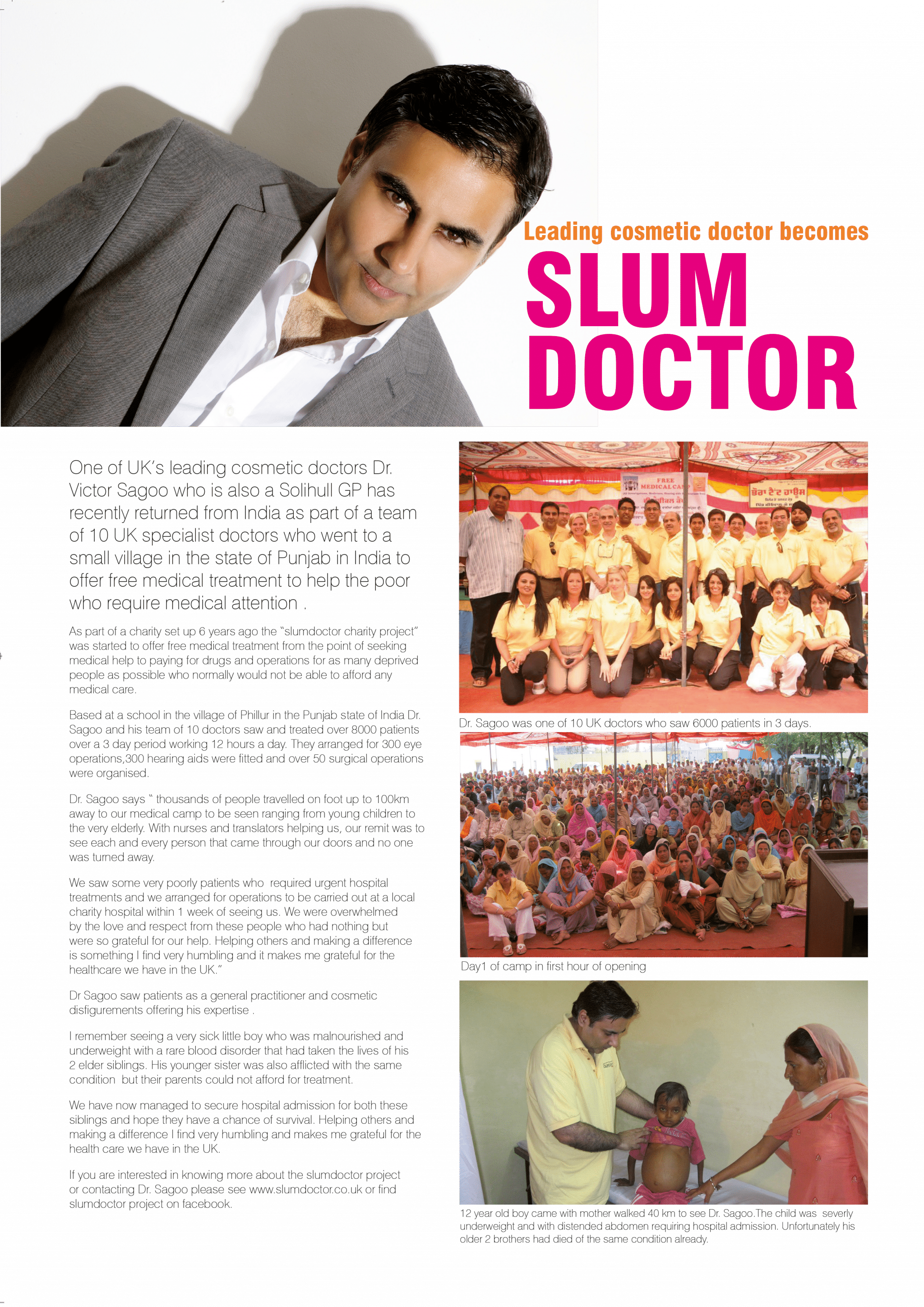 Slum Doctor Charity Work